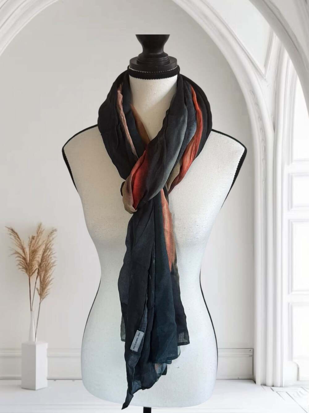 Beautiful VIDA Multi-Color Gradient Modal Scarf
 80" length and 26" in width
